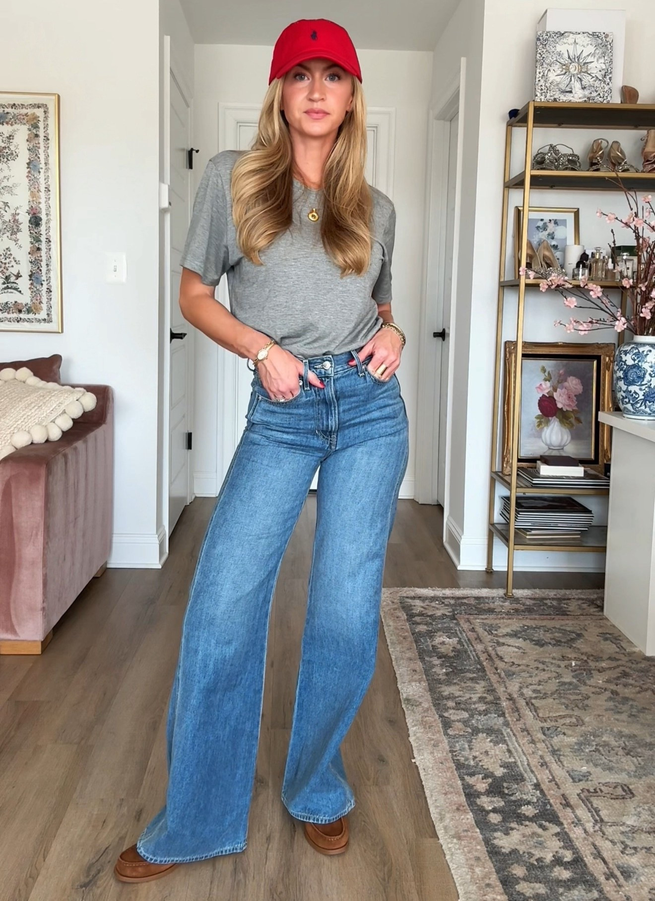 Soccer mom Saturday outfit. 
Top: runs oversized, wearing a S
Jeans: run TTS, wearing a 25
Suede boat shoes: run TTS (SO comfortable) 

#LTKStyleTip #LTKHoliday #LTKSeasonal