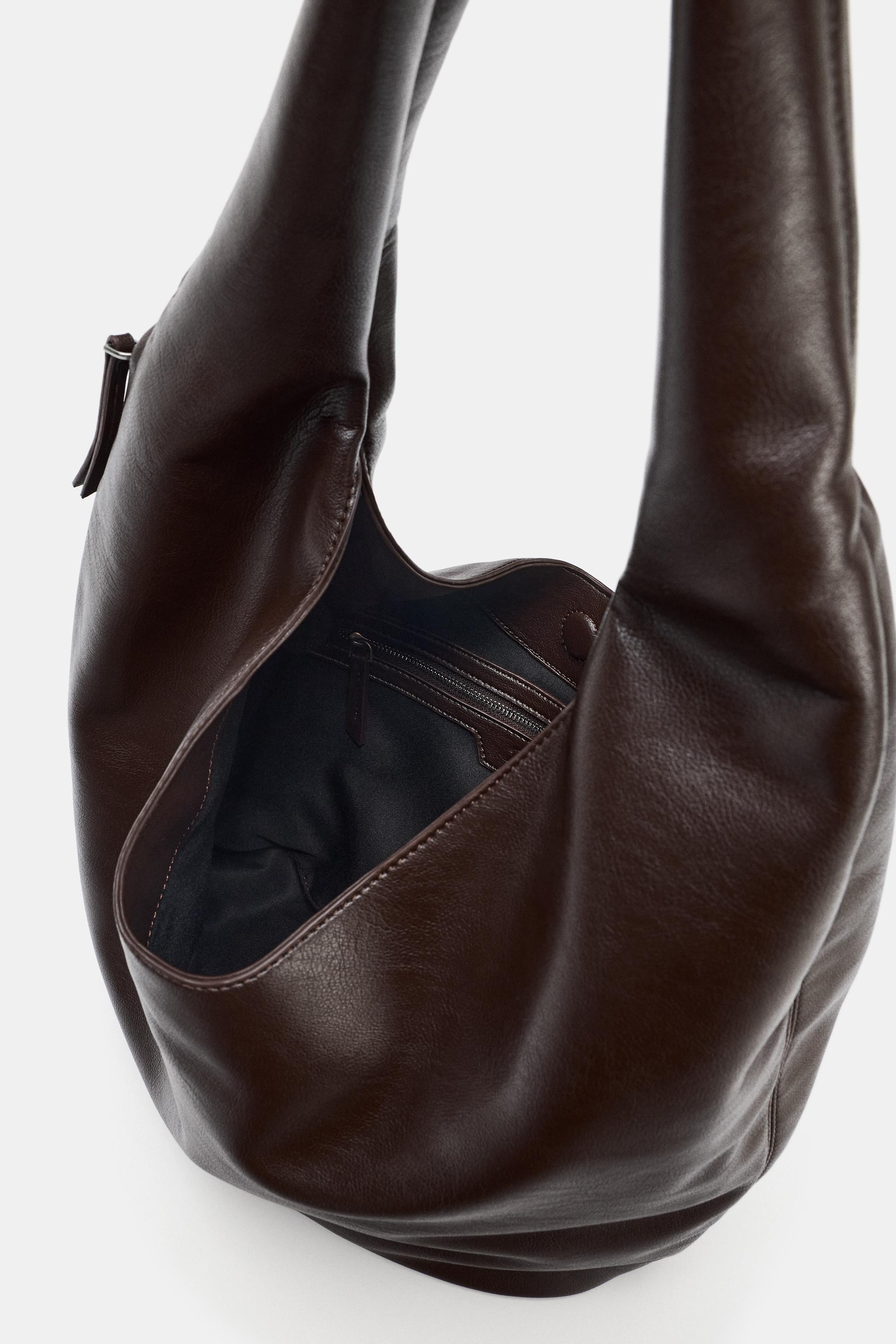 MAXI BUCKET BAG WITH SIDE ZIP | Zara UK