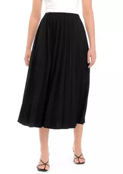Truth Women's Pull On Woven Pleated Maxi Skirt | Belk