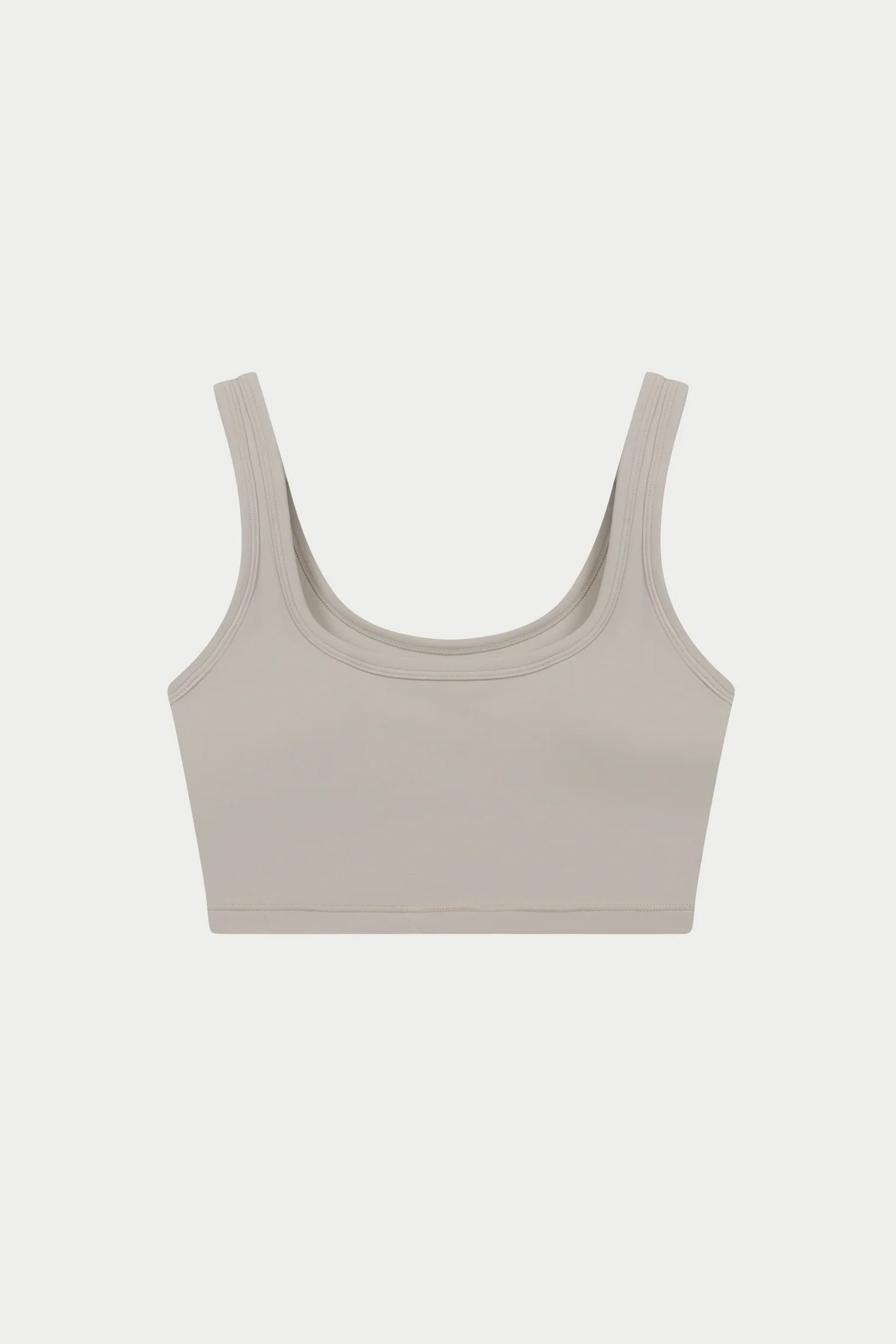 SCULPTING STRETCH EMBLEM SPORTS BRA - BONE | The Couture Club