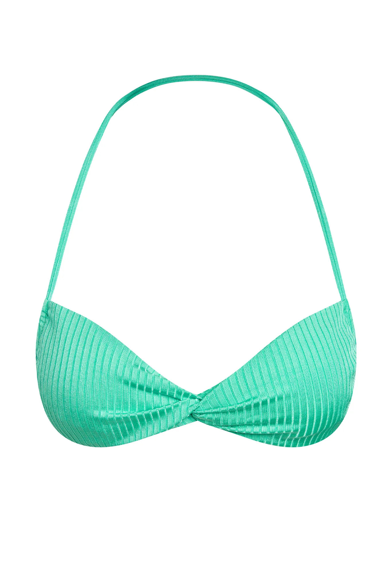 Tamarama Top - Turquoise Wide Rib | Monday Swimwear