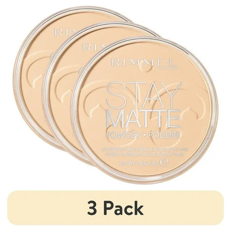 (3 pack) Rimmel London Stay Matte Pressed Powder Transparent .3 fl.oz | Walmart (US)