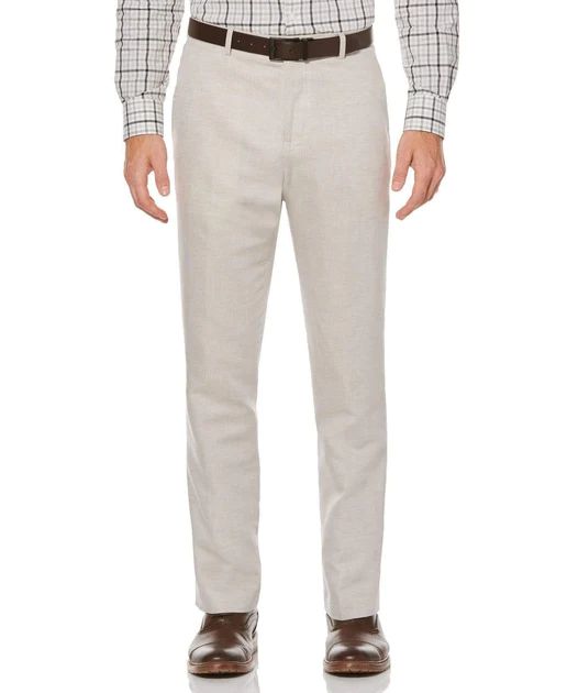 Big & Tall Linen Twill Suit Pant | Perry Ellis