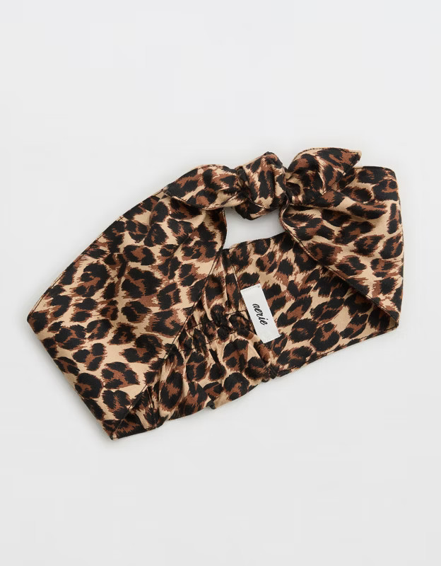 Aerie Flannel Bow Headband | Aerie