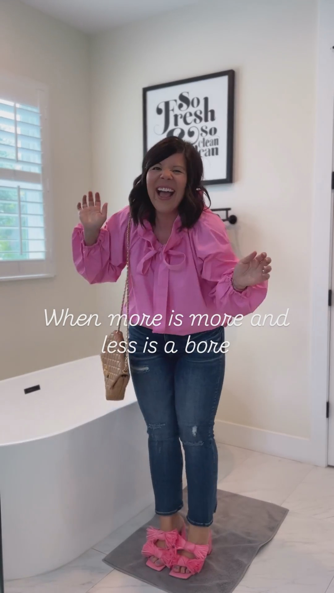 In my *no longer shrinking to fit in* era and I’m so here for it 🩷🌸🩷

Be bold, be loud, take up space, be YOU! (And if you can do it in a really fab top, that’s under $30, that’s gravy baby)!

#LTKFindsUnder50 #LTKStyleTip #LTKSeasonal