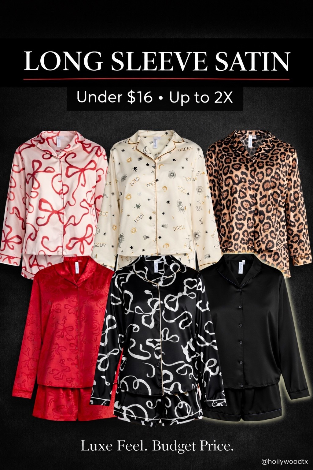 SALE find 🚨

Satin long sleeve sets under $16 and currently stocked up to 2X. The red, leopard, and black are going to move fast.

Grab yours before your size disappears.

#LTKSaleAlert #LTKHome #LTKPlusSize