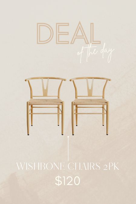 Deal of the day. Found these wishbone dining chairs for an amazing price at Walmart! Better Homes and Garden. 

#LTKhome #LTKFind #LTKsalealert