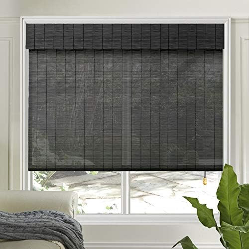 LETAU Wood Window Shades Blinds, Bamboo Light Filtering Custom Roman Shades, New Pattern 1 | Amazon (US)
