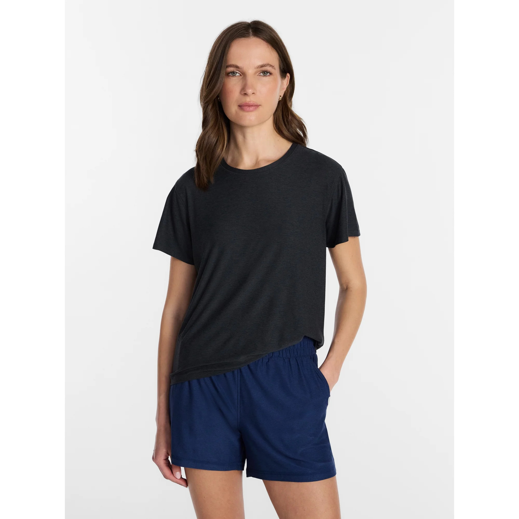 Athletic Works Women's and Women's Plus Relaxed ButterCore Tee with Short Sleeves, Sizes XS-4X | Walmart (US)