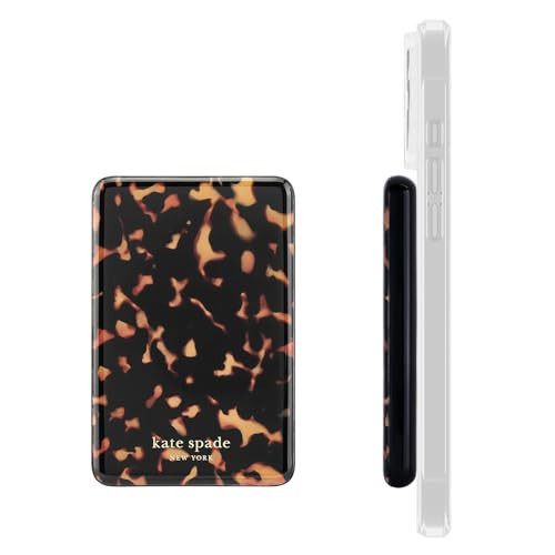 kate spade new york MagSafe Portable Charger Power Bank 5000mAh - iPhone Charger for Fast Charging - Magnetic Wireless Battery Pack with USB-C Port - Tortoise | Amazon (US)