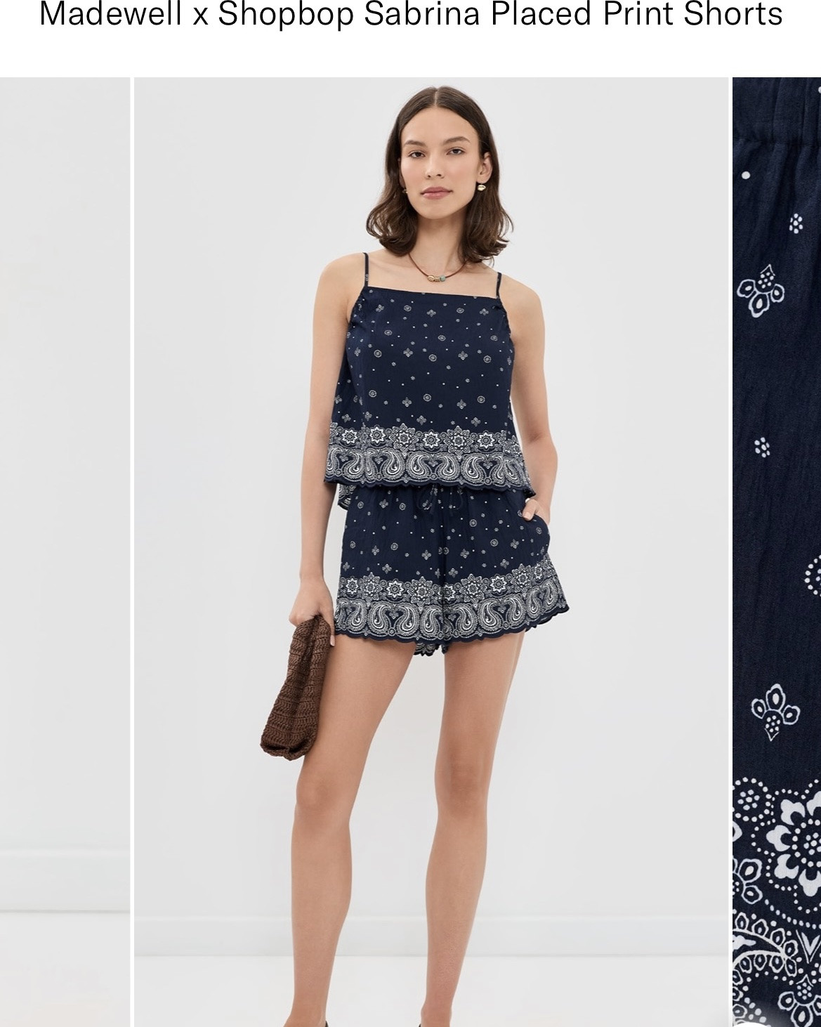 Feeling this cute two-piece set from Madewell’s new bandana-print collection!