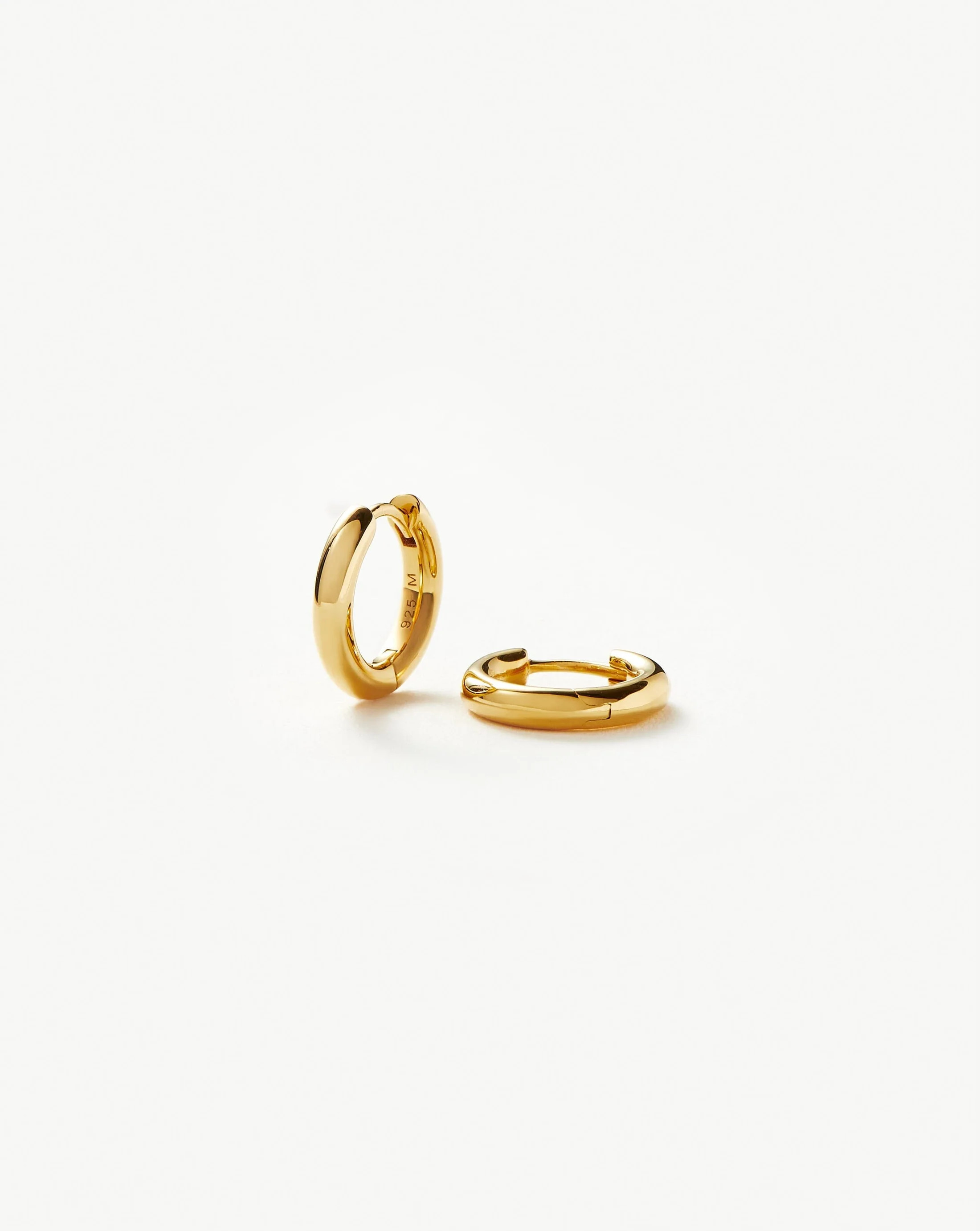 Classic Tunnel Mini Hoop Earrings | 18ct Gold Plated | Missoma UK