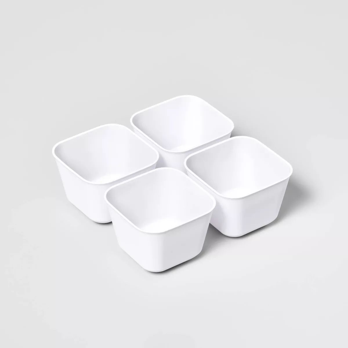 4pk Small Storage Trays White - Brightroom™ | Target
