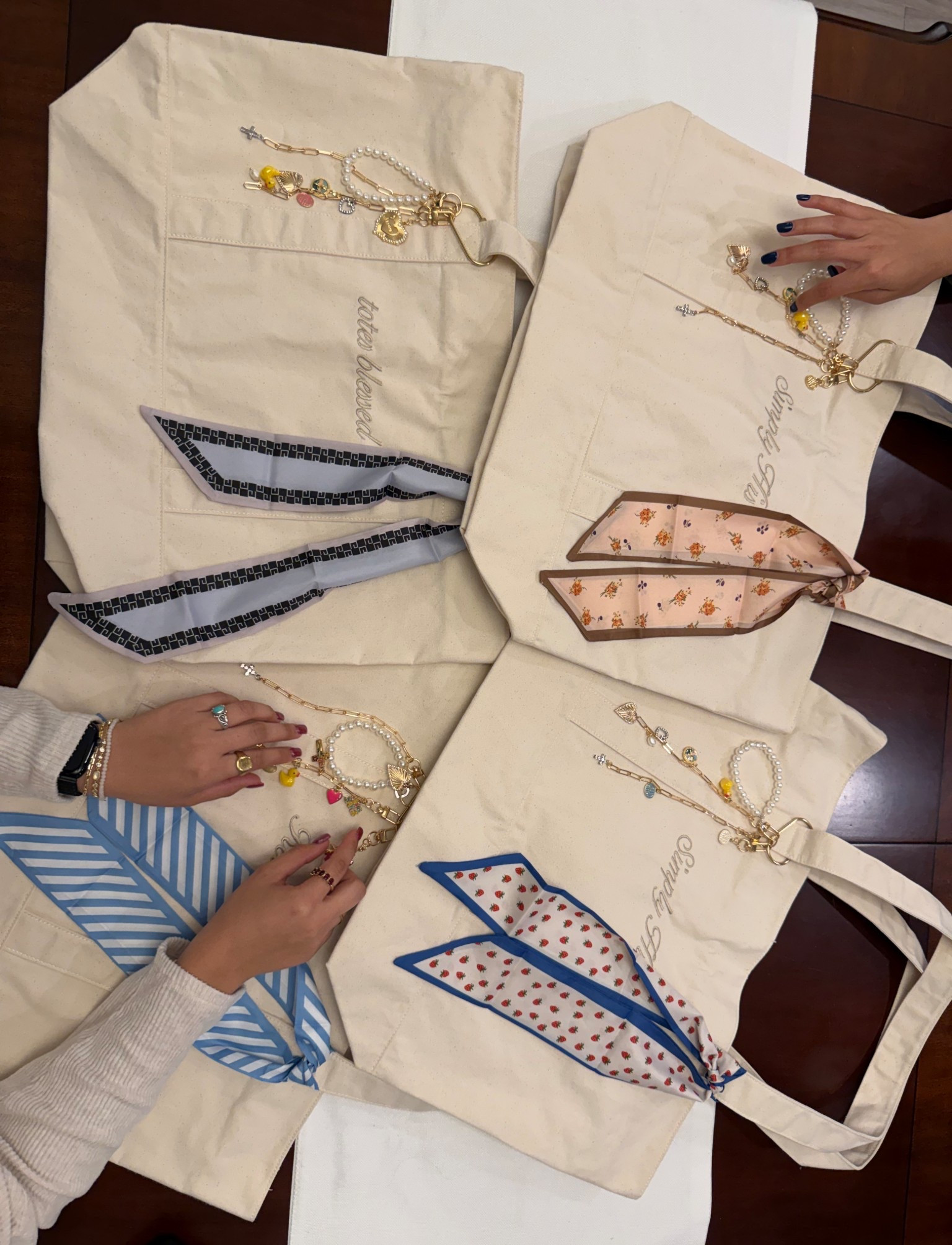 Got crafty and made some charms for our new tote bags for church! Such a fun idea for a girls night 👜✨

#LTKItBag