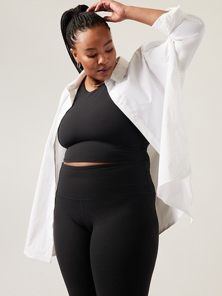 Oversized Poplin Top | Athleta