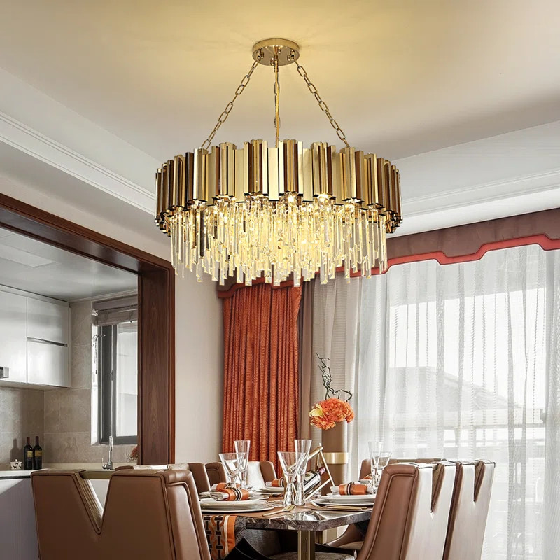 12 - Light Dimmable Drum Chandelier | Wayfair North America