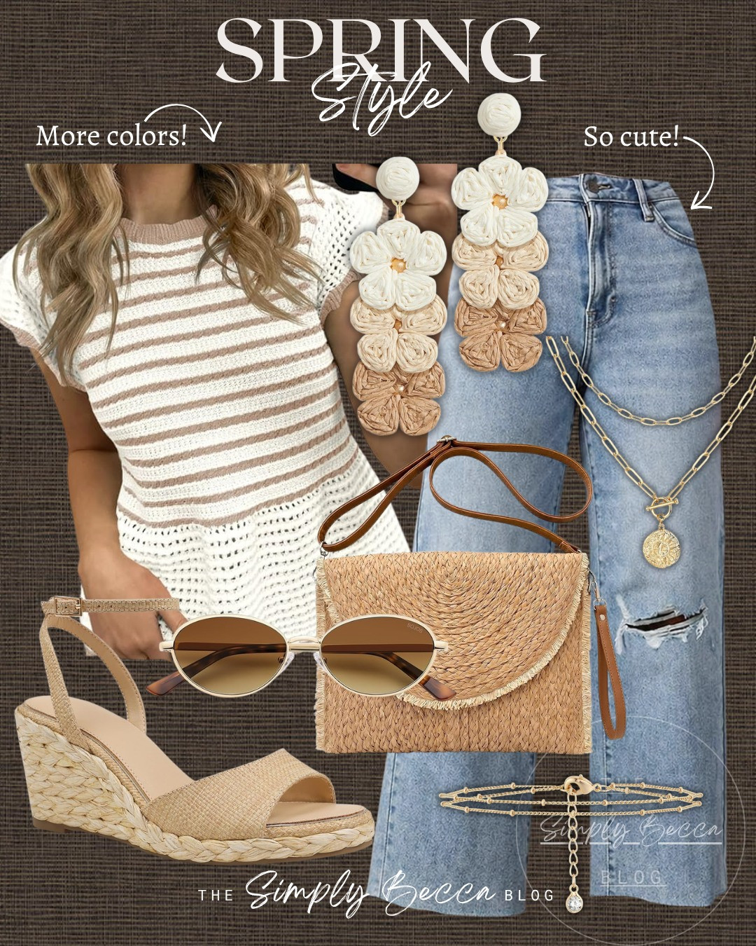 Ohhh ma goodness, this top is amazing! 🤩 That detail is 👌

@amazon 

 #amazonfashion #ltkwomens #stripes #wovenclutch #springstyle #springoutfits2026 #LTKdayinmylife #LTKootd #LTKSeasonal