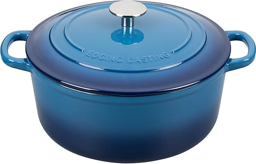Enameled Cast Iron Dutch Oven Pot with Lid, 7 Quart, Round Dutch Ovens for Bread Baking, Bread Ov... | Amazon (US)