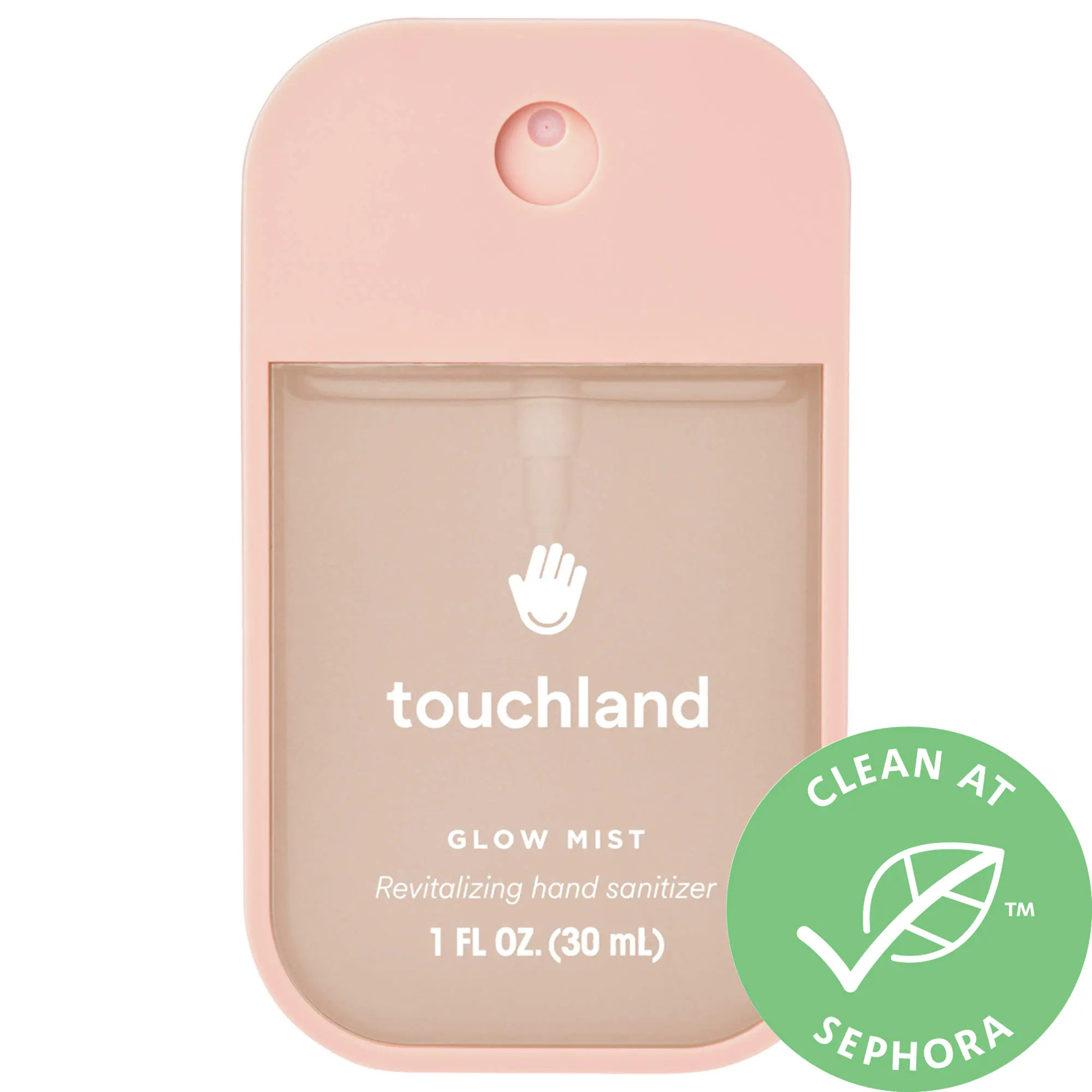 Touchland Glow Mist Rejuvenating Hand Sanitizer Rosewater 1 oz/ 30 mL | Sephora (US)