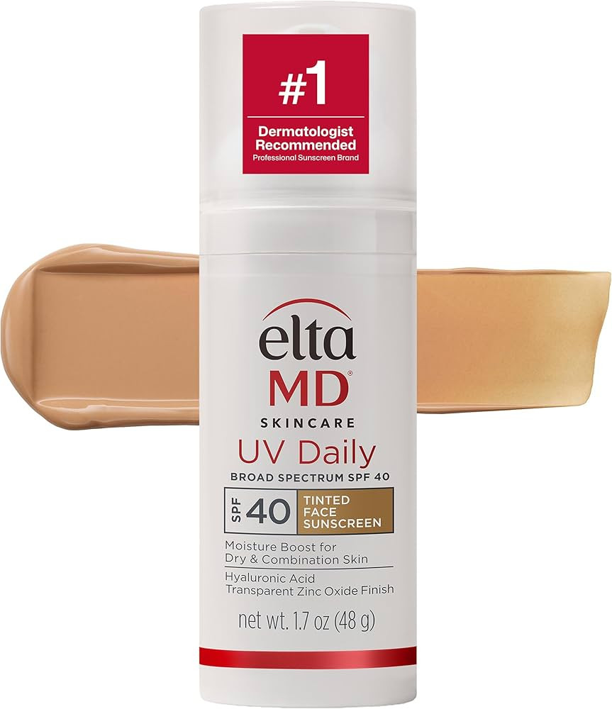 EltaMD UV Daily Face Sunscreen with Transparent Zinc Oxide and Hyaluronic Acid, Moisturizes and P... | Amazon (US)