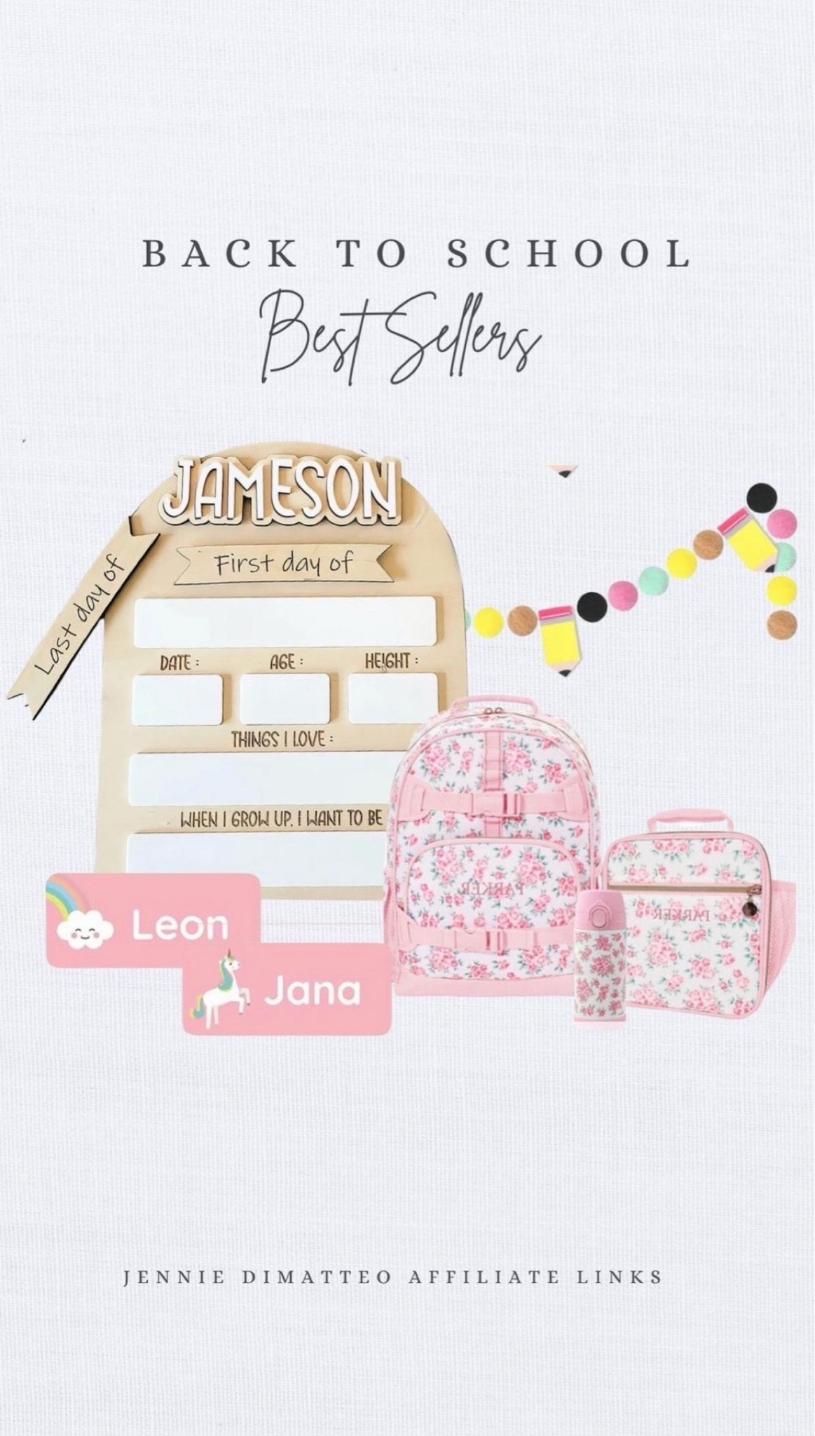 These items are my favorites! A must have this school year! 

Back To School. Backpacks For Girls. Name Tags For Girls. Back To School Sign. Best Sellars.

#LTKSeasonal #LTKKids #LTKmomlife