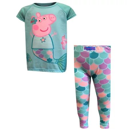 Komar Kids Girls' Nickelodeon Peppa Pig Mermaid Toddler Pajamas (3T) | Walmart (US)