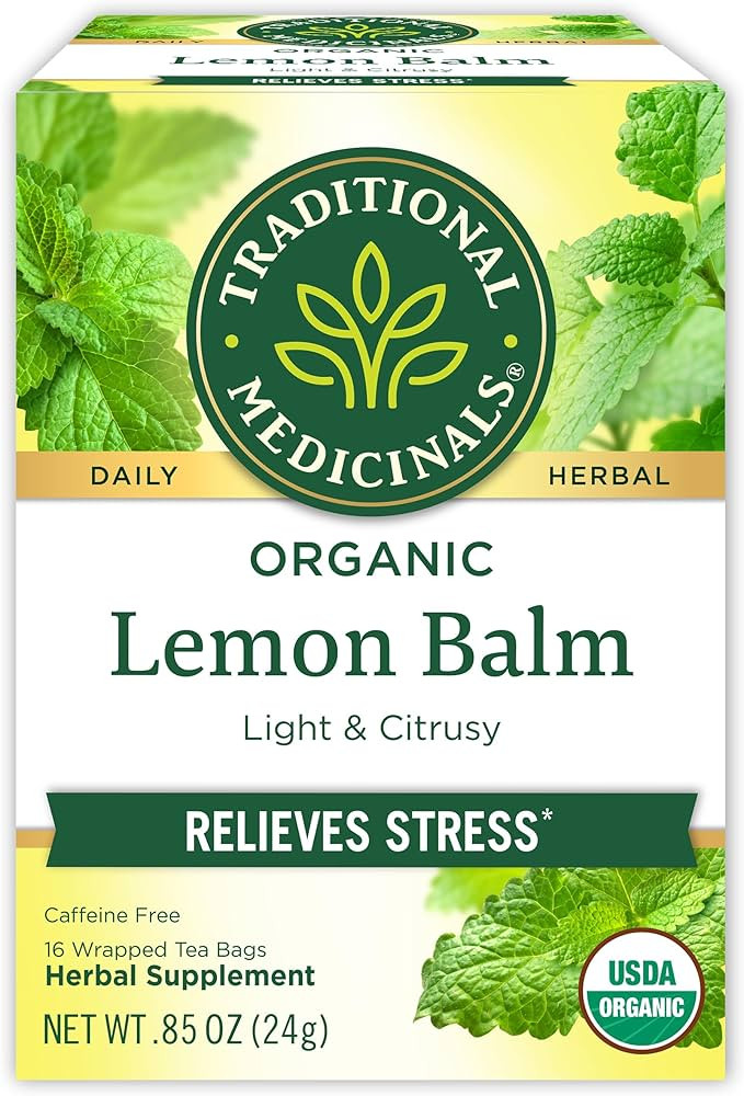 Traditional Medicinals Organic, Lemon Balm - Supports Stress Relief & Digestive Health - Kosher, ... | Amazon (US)
