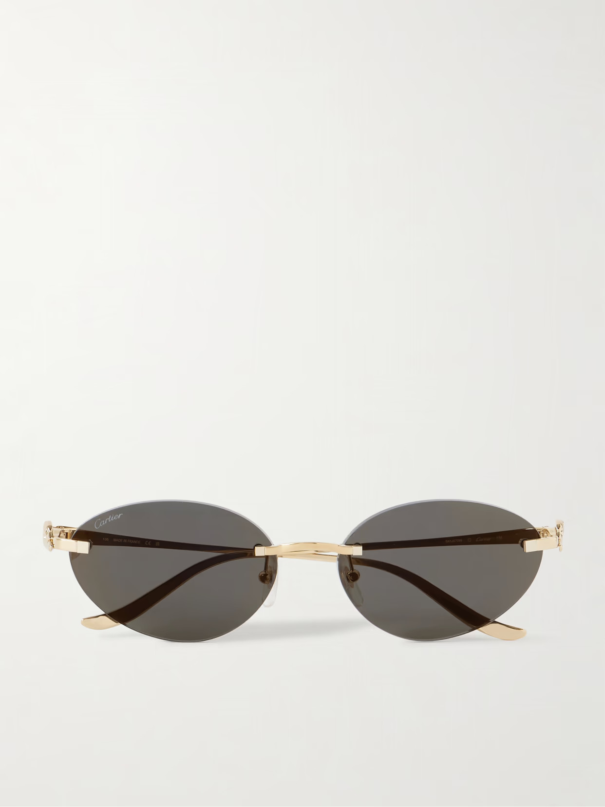 Cartier Eyewear - Panthère Cat-eye Gold-tone Sunglasses - One size | NET-A-PORTER (US)