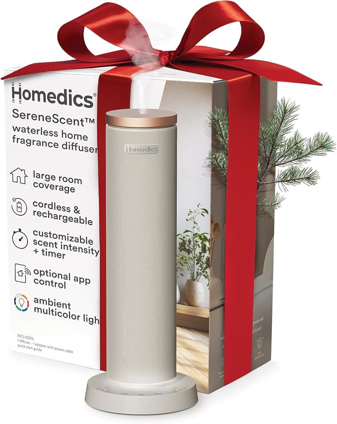 Homedics SereneScent Difusor recargable sin agua de tela, uso con aceite Homedics SereneScent de ... | Amazon (US)