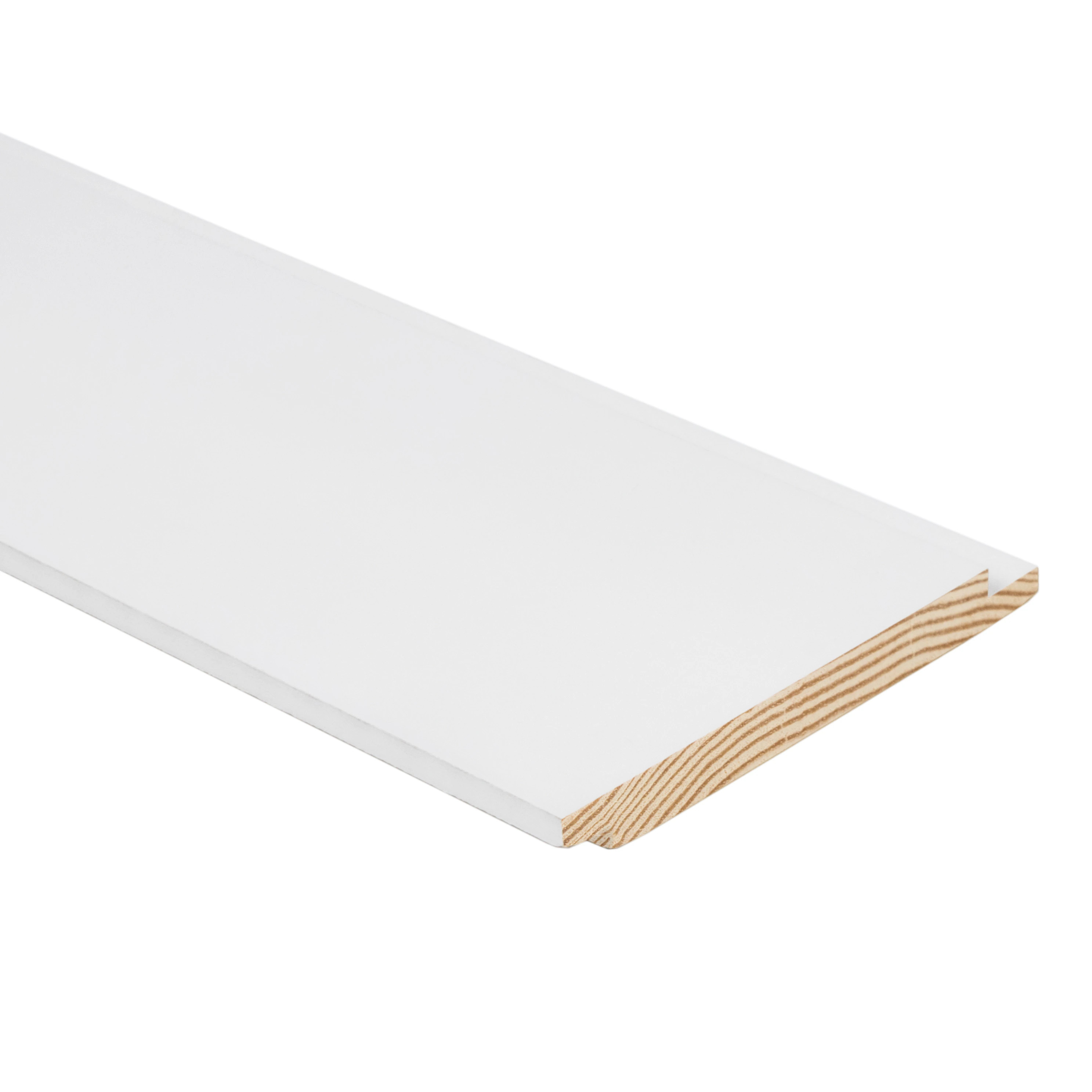 allen + roth 5-1/4-in x 8-ft White Painted Pine Shiplap Wall Plank ( 3.58-sq ft ) | L5SLN18446W8 | Lowe's