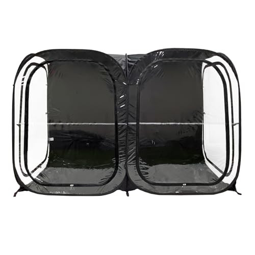 WeatherPod® The Original Shark Tank Side-by-Side™ Pop-Up Pod - Stay Warm, Dry, and Out of The Sun - Weather Pod for Sports, Rain, or Wind - Set Up in Seconds - (Black, 92" L x 46" W x 59" H) | Amazon (US)