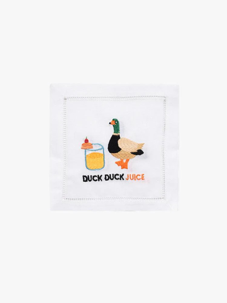 AUGUST MORGAN
                      
                     Duck Duck Juice Cocktail Napkin Set | Saint Bernard