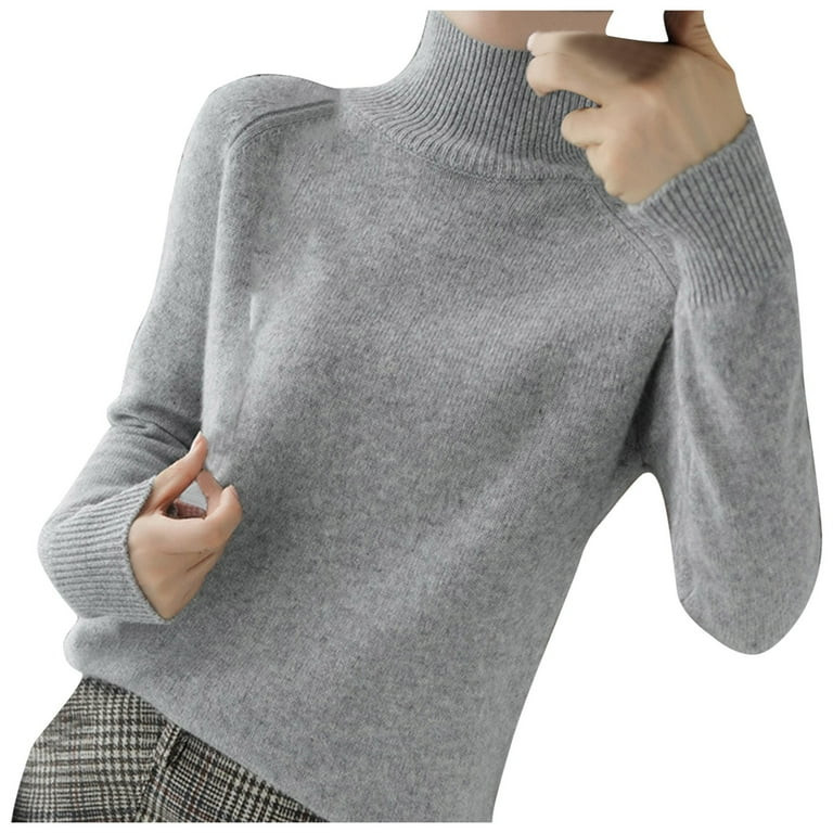 FUELEGO Clearance Turtleneck Sweater Women's Autumn And Winter New Thickened Women's Solid Color ... | Walmart (US)