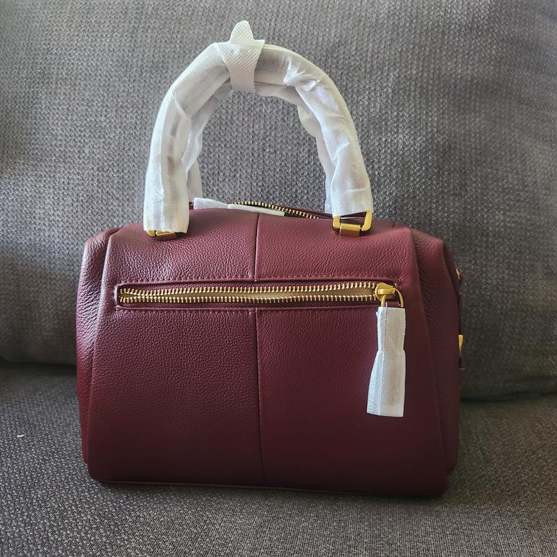 Quinn Womens Pebbled Leather Top Handle Satchel Bag Structured Crossbody Purse Handbag | Macy's