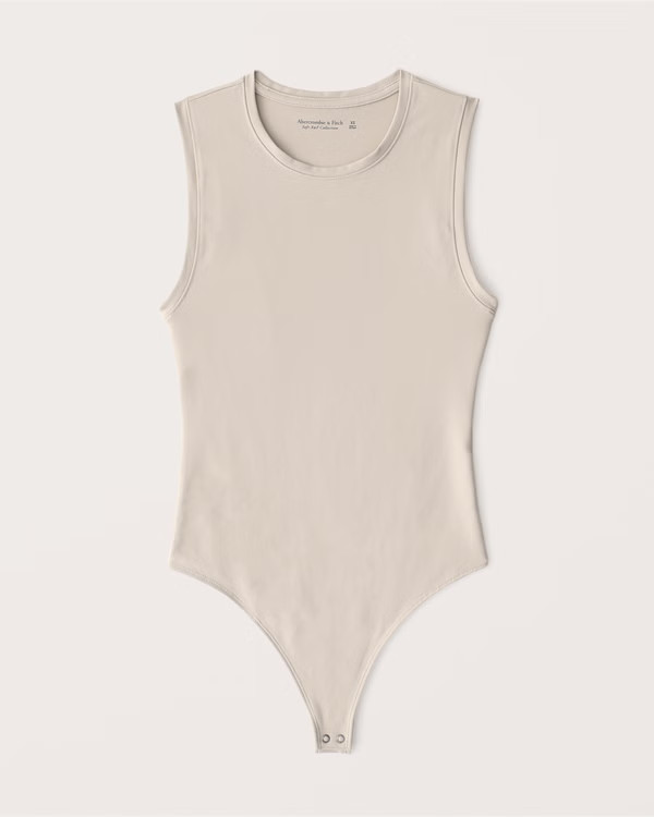 Seamless Crewneck Tank Bodysuit | Abercrombie & Fitch (US)