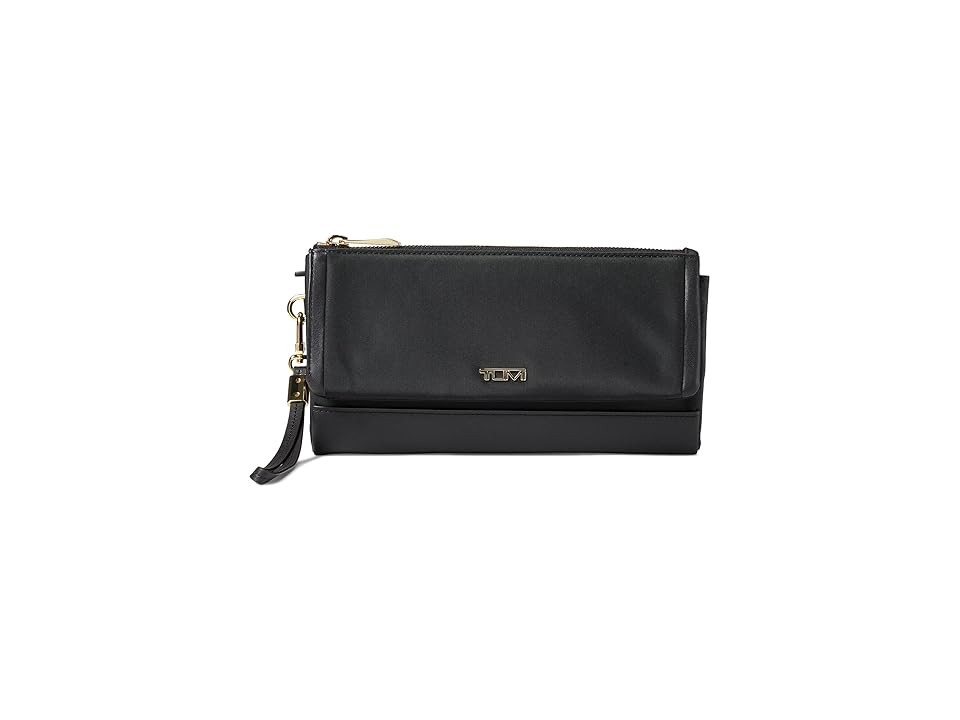 Tumi Voyageur Travel Wallet (Black/Gold) Wallet | Zappos