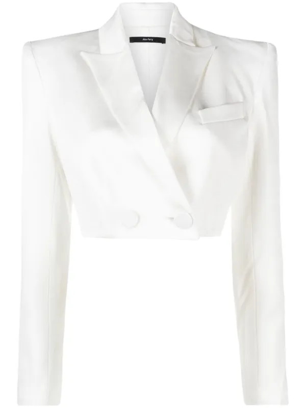 cropped single-breasted blazer | Farfetch Global