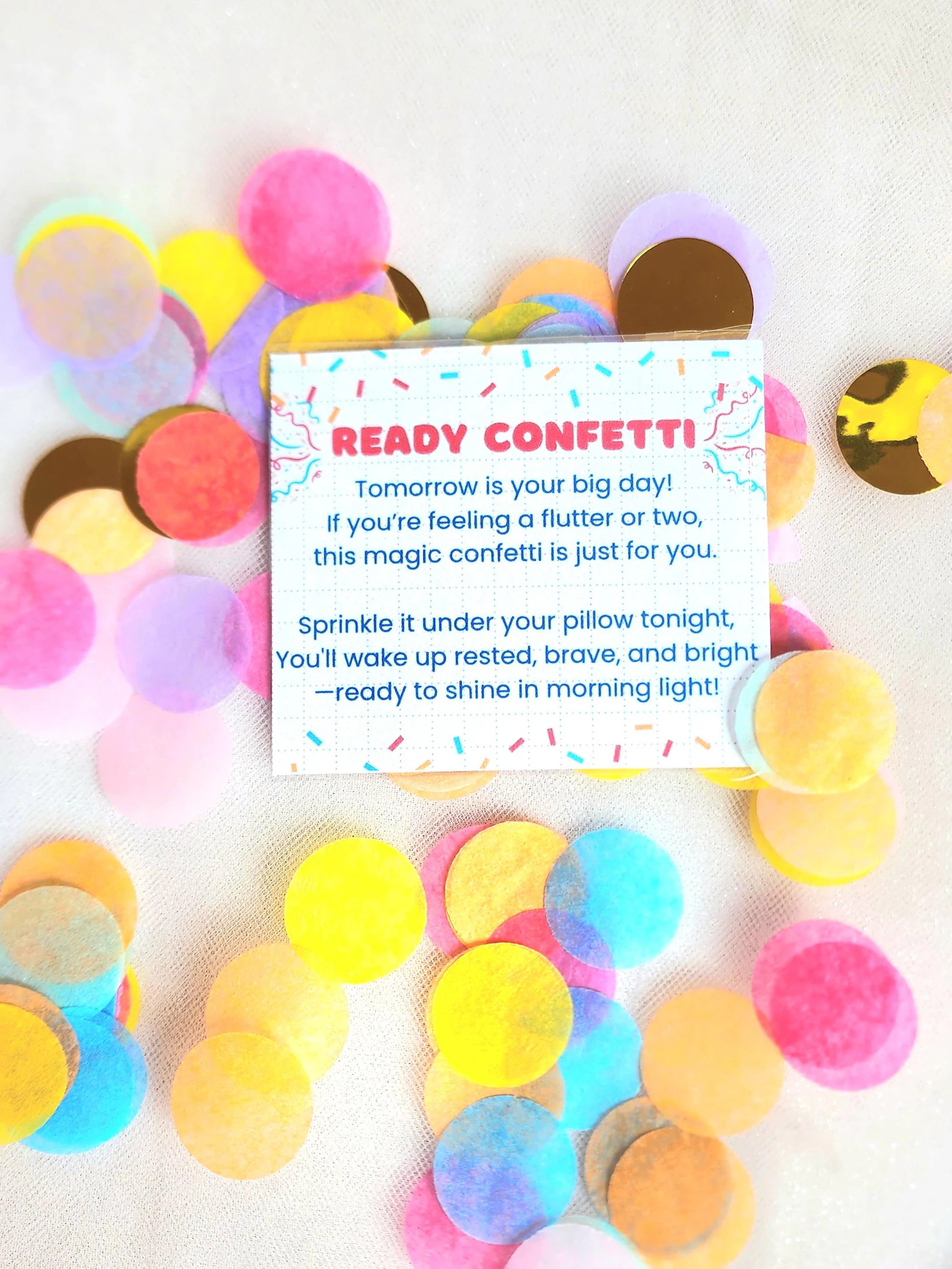 Ready Confetti | Back to School Student Gift | First Day of Preschool, Kindergarten - Etsy | Etsy (Global)