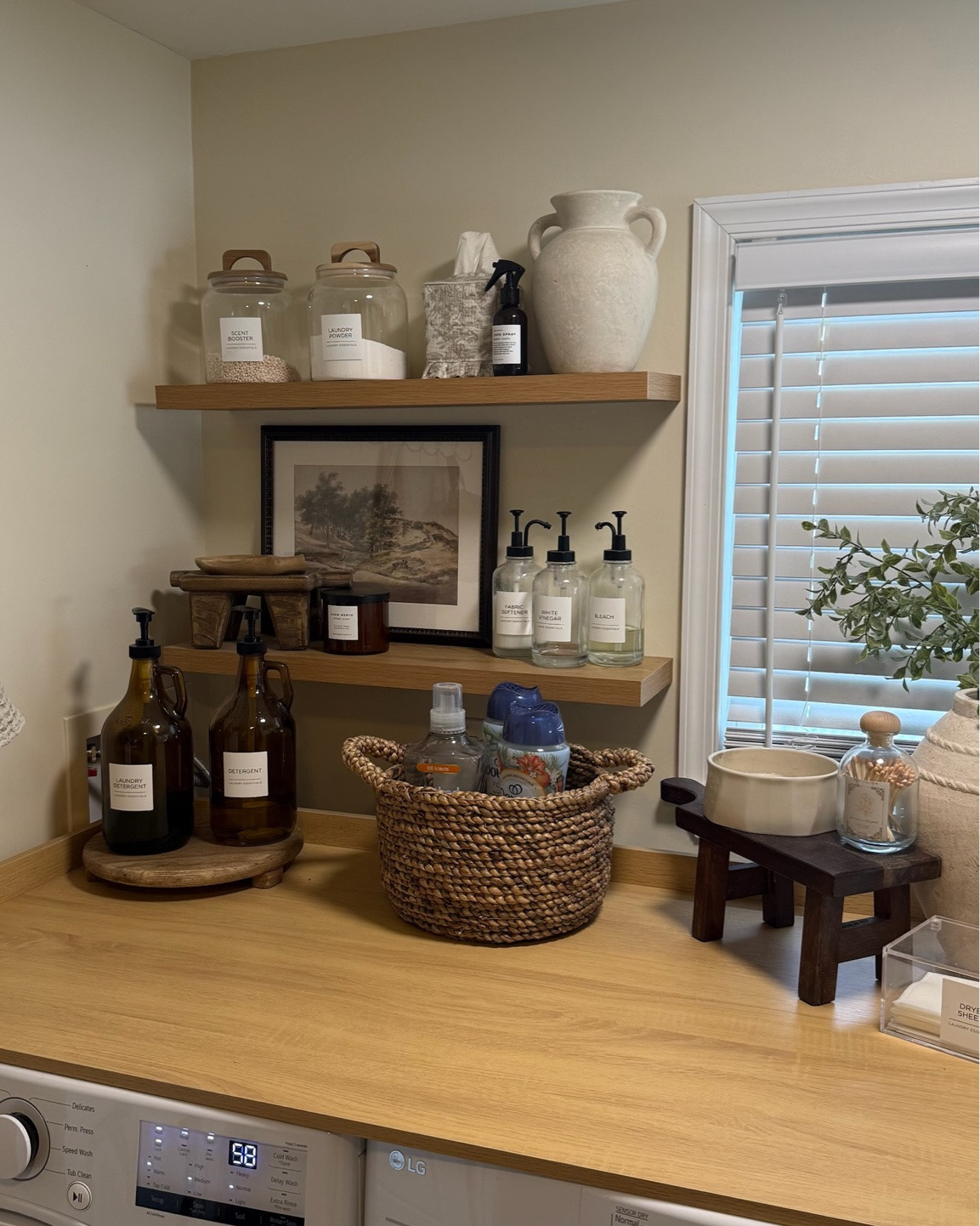 Laundry room set up! Grabbed most of this from TJ Maxx but found a lot of great similar options!

#LTKHome