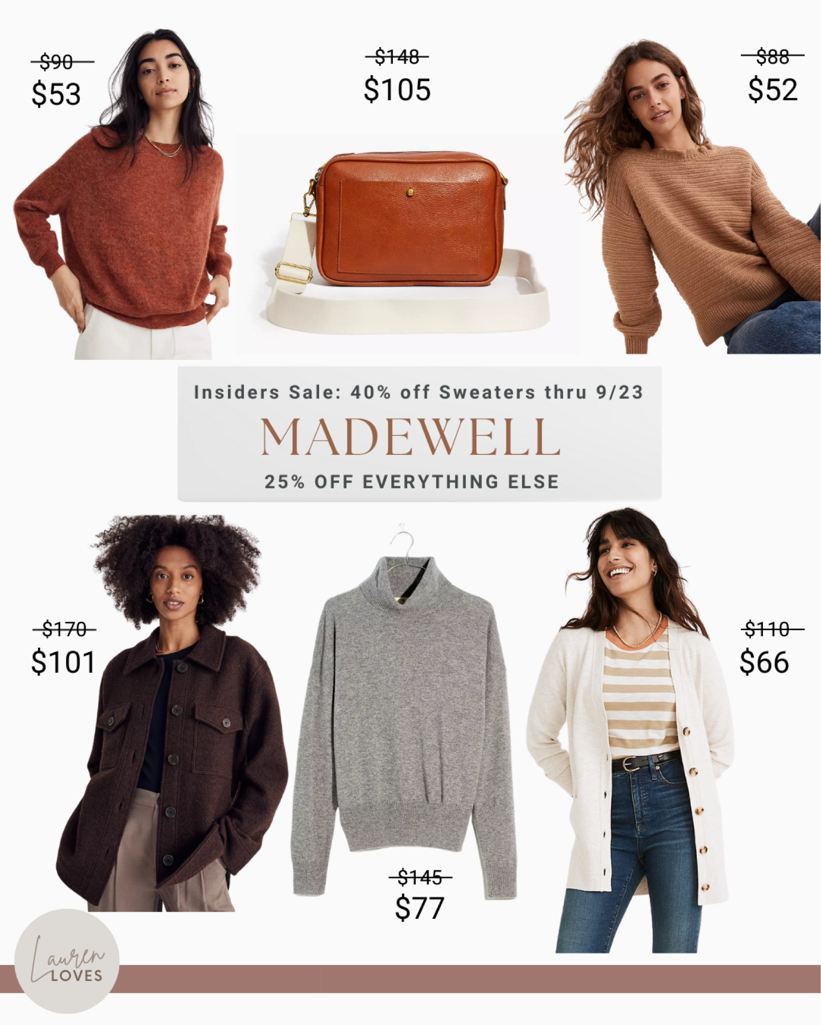 Madewell Insider’s Sale continues with 40% off sweaters 9/21 - 9/23 (and 25% off nearly everything else). It’s free to become an Insider - and enjoy free shipping & returns!

#LTKsalealert #LTKSeasonal