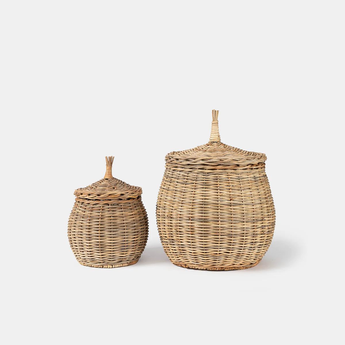 Lidded Wicker Basket | Amber Interiors