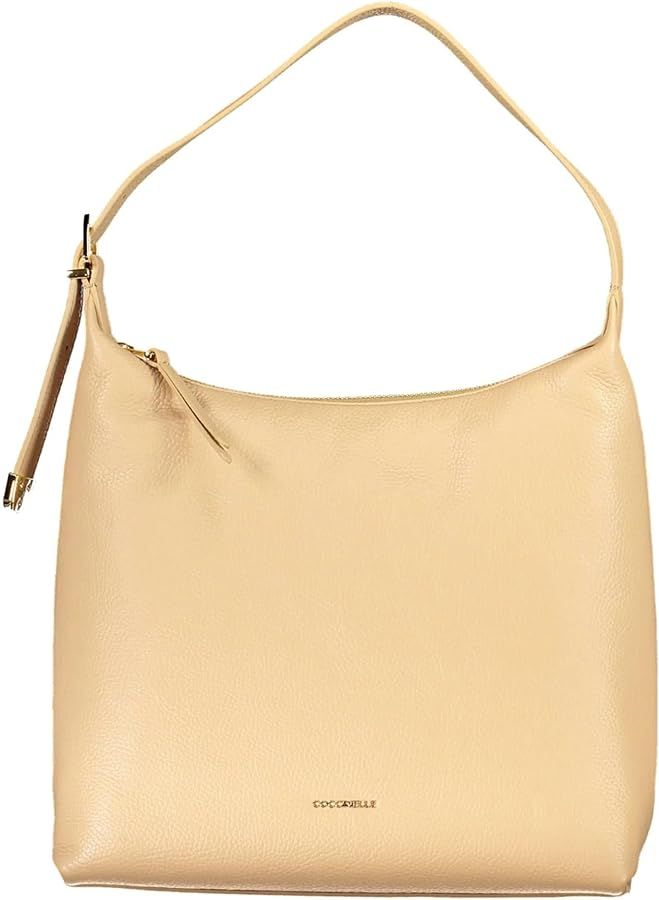 Coccinelle Gleen Leather Shoulder Bag Beige Color Toasted Woman 30x29x12 cm, Toasted | Amazon (UK)