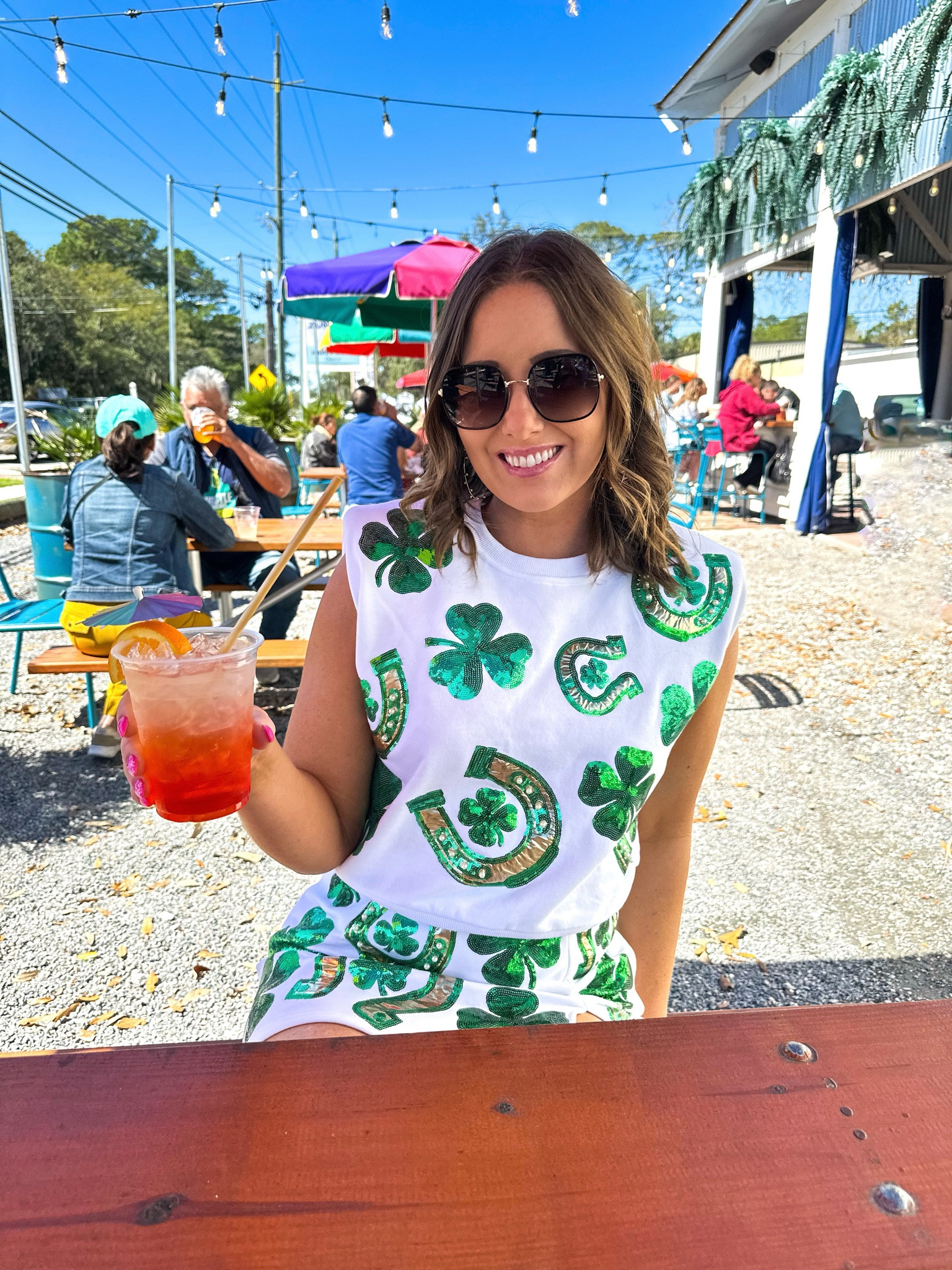 St. Patrick’s Day Outfit Idea ☘️✨ This set is seriously the cutest - I’m wearing a medium in my top and skort (would size down in the top!)

Two piece set, two piece sets, st Patrick’s day outfit, green set, st Patrick’s day 

#LTKstyletip #LTKSeasonal