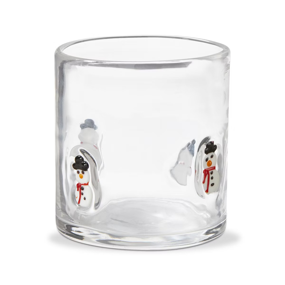TAG Snowman Christmas Clear Glass Double Old Fashion Drinkware,  16 oz | Target