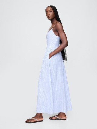 Linen-Blend Drop-Waist Maxi Dress | Gap (US)