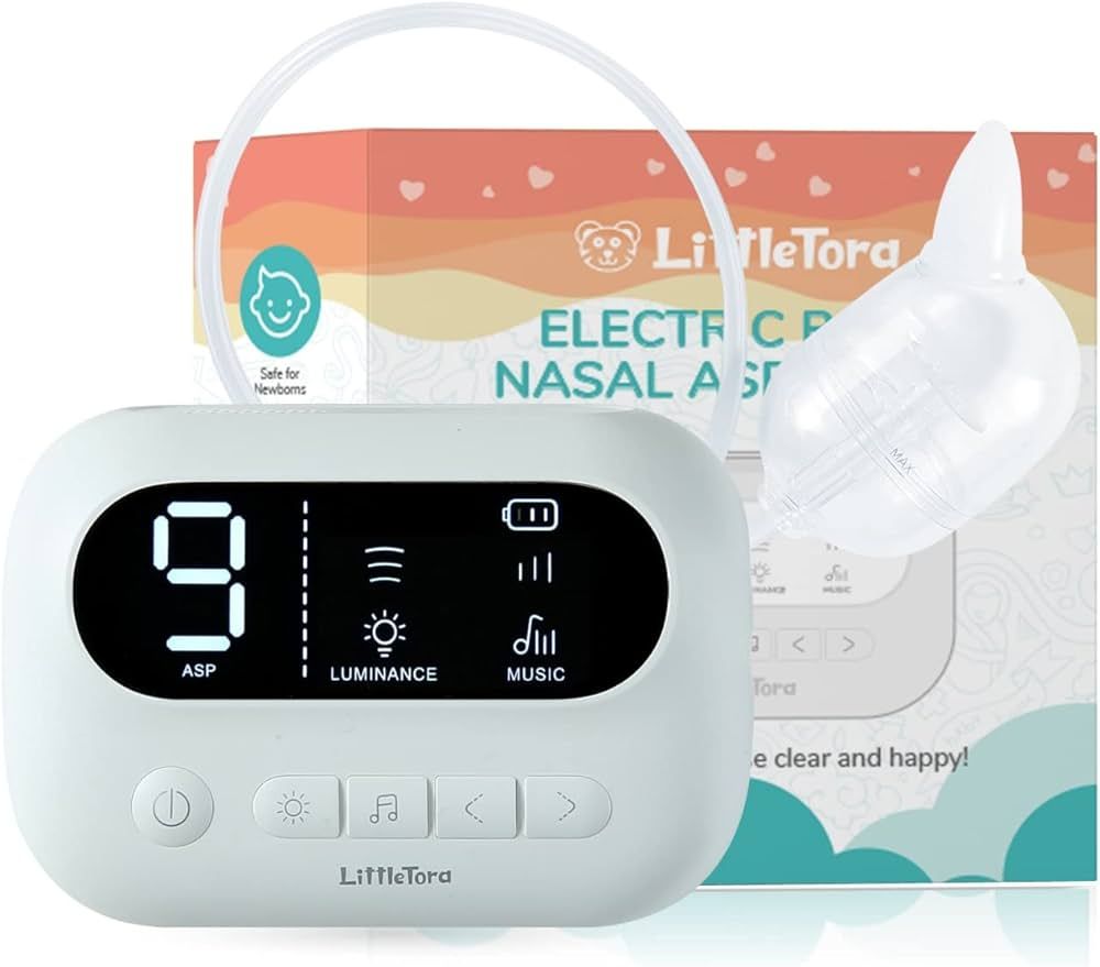 LittleTora Pro Baby Nasal Aspirator - Hospital Grade Suction with Built-in Music & Night Light - ... | Amazon (US)