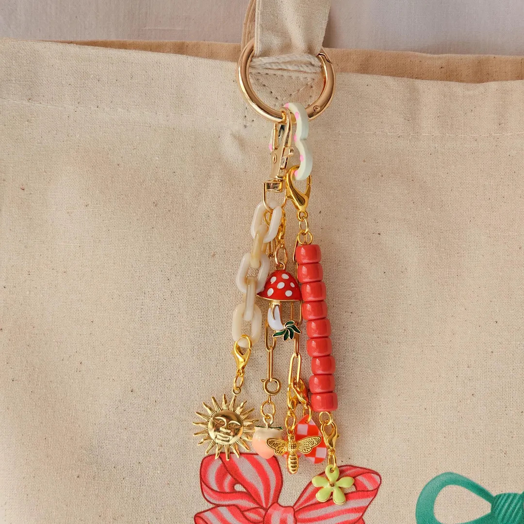 Backpack Keychain Charms, Bee Charm Bag, Golden Chain Bag Accessory, Women Accessories for Bags, ... | Etsy (US)