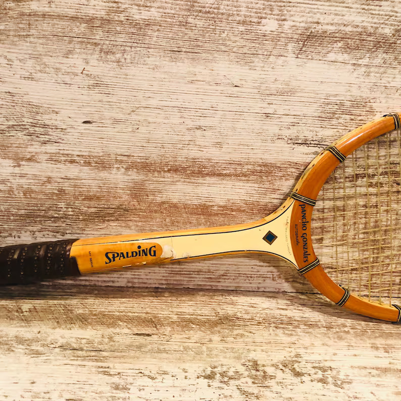 Wood Tennis Racquet Wilson Billie Jean King Spalding Pancho Gonzales Crescent Tournament Rustic B... | Etsy (US)