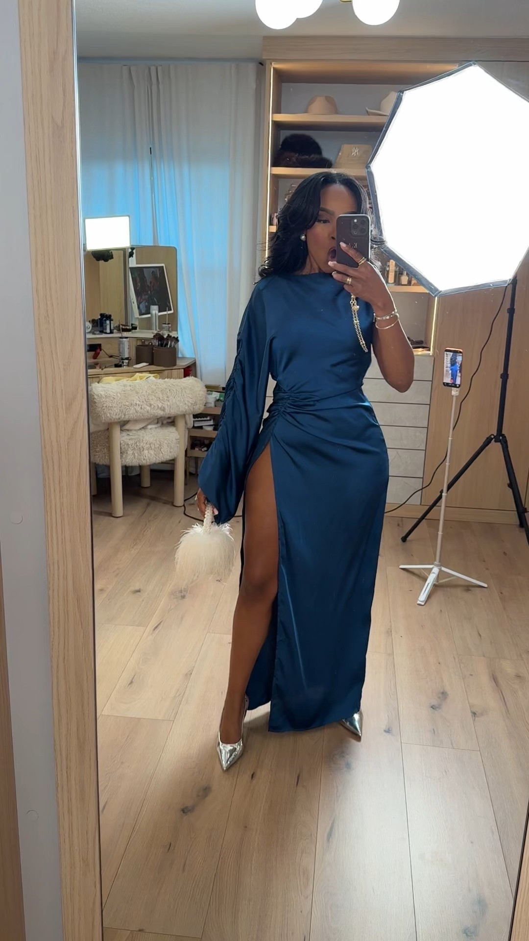 A bold, elegant moment with just the right amount of drama with @prettylittlething

This silky one-shoulder dress hugs beautifully through the waist, and the high slit adds movement that makes every step feel intentional. Effortless, sculpted, and made to stand out.

Perfect for holiday parties, formal events, cocktail nights, and any occasion that calls for an elevated entrance.

📏 Sizing: Small
📏 Measurements:
5’4” · 138 lbs · 34D · 27” waist · 40” hips

Evening gown inspiration, satin dress styling, elegant event looks, statement silhouettes, holiday formal outfits.

Follow me on Instagram and YouTube @kirasfashionfinds

#LTKootd #LTKHoliday #LTKPetite