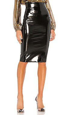 Commando Patent Midi Skirt in Black from Revolve.com | Revolve Clothing (Global)